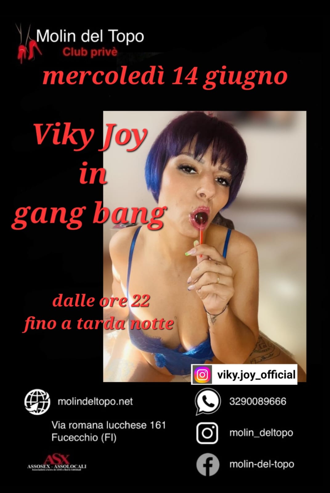 MERCOLEDI 14 GIUGNO VIKY JOY